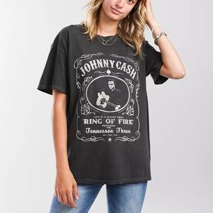 Johnny Cash Ring of Fire Graphic T-Shirt
